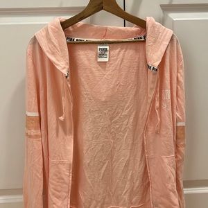 VS PINK College Light Pink Full Zip